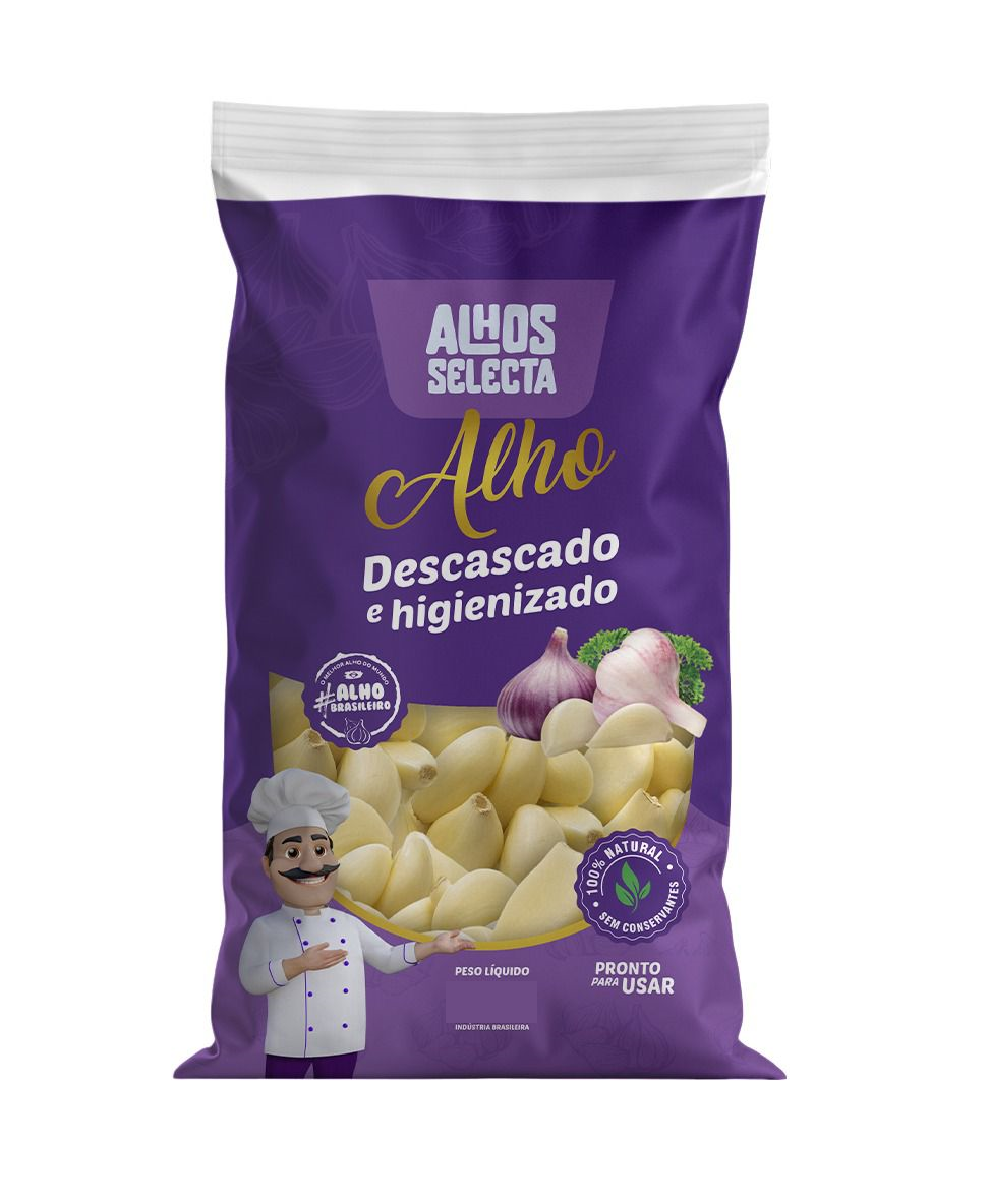 imagem de Alho Descascado Alhos Selecta 1Kg