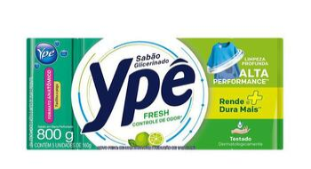 imagem de Sabão Barra Ypê Fresh Verde 800g
