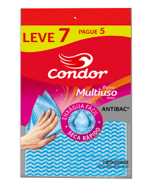 imagem de Pano Condor Folha Multiuso Leve 7 Pague 5