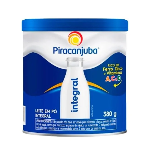 imagem de Leite em Pó Piracanjuba Integral 380g