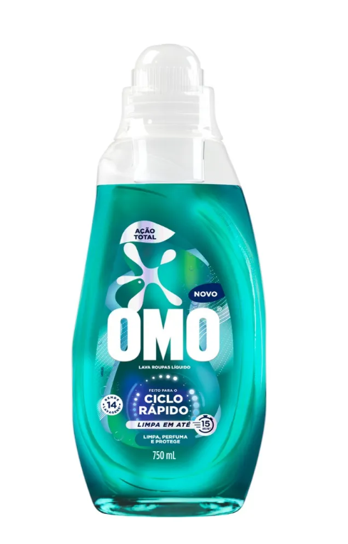 imagem de Lava Roupas Omo Ação Total 750ml