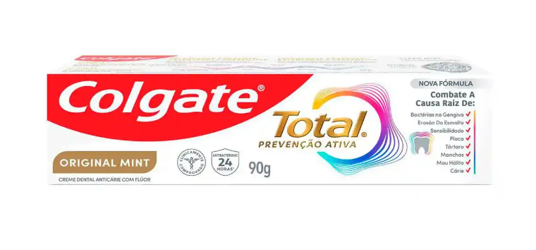 imagem de Creme Dental Colgate Total Original Mint 90g