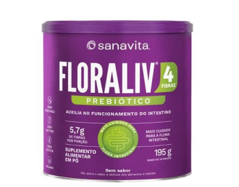 imagem de Suplemento Sanavita Floraliv 4 Fibras 195g