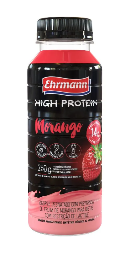 imagem de Iogurte Ehrmann Morango 14g de Proteína 250g