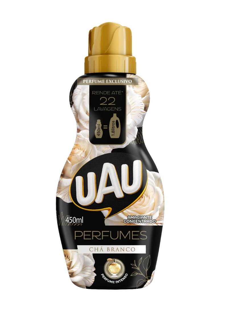 imagem de Amaciante Concentrado Uau Chá Branco 450ml