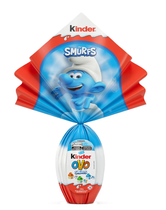 imagem de Ovo Páscoa Kinder Smurfs 100g