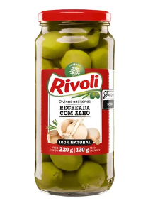 imagem de Azeitona Rivoli Recheada c/ Alho 130g