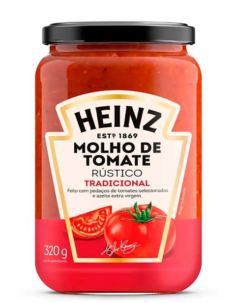 imagem de Molho Tomate Heinz Rustico Tradicional Vidro 320g