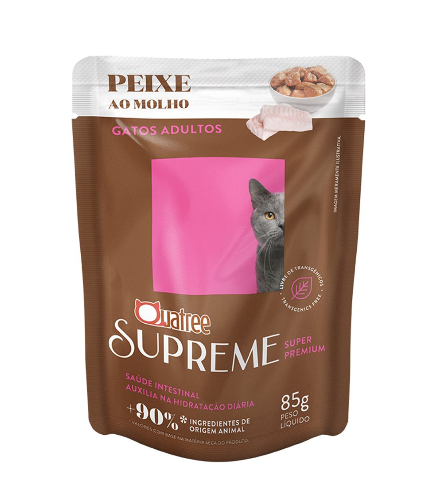 imagem de Ração Quatree Supreme Gato Adulto Peixe 85g