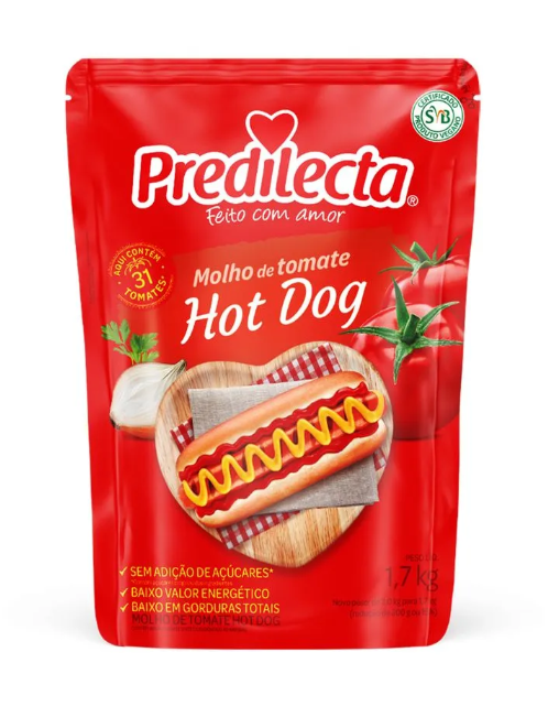 imagem de Molho de Tomate Predilecta Hot Dog 1,7Kg