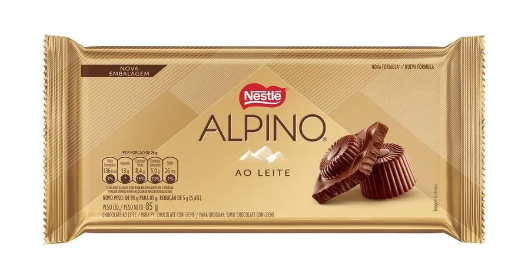 imagem de Chocolate Nestlé Alpino ao Leite 85g