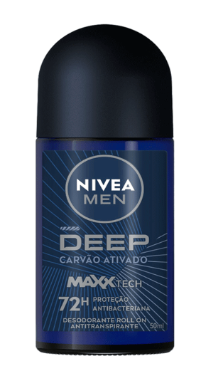 imagem de Desodorante Roll On Nivea Deep Carvão 50ml