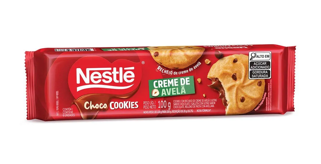 imagem de Biscoito Nestlé Choco Cookies Avelã 100g