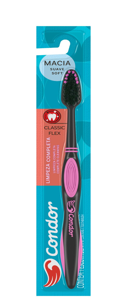 imagem de Escova Dental Condor Média Classica 1un Ref:3275-0