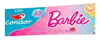 imagem de Gel Dental Condor Kids Barbie 50g
