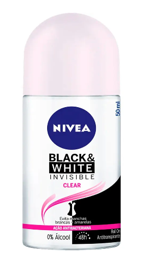 imagem de Desodorante Roll On Nivea Black White 50ml