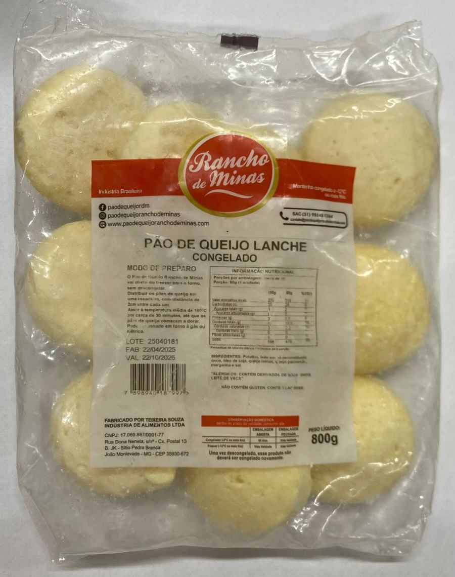 imagem de Pão de Queijo Rancho de Minas Lanche 800g