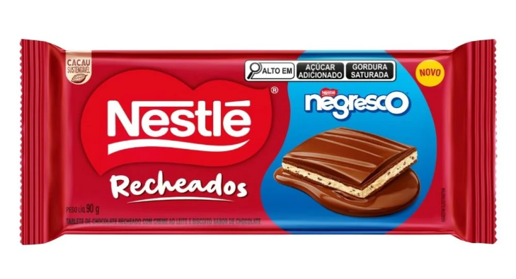 imagem de Chocolate Nestlé Negresco Recheado 90g