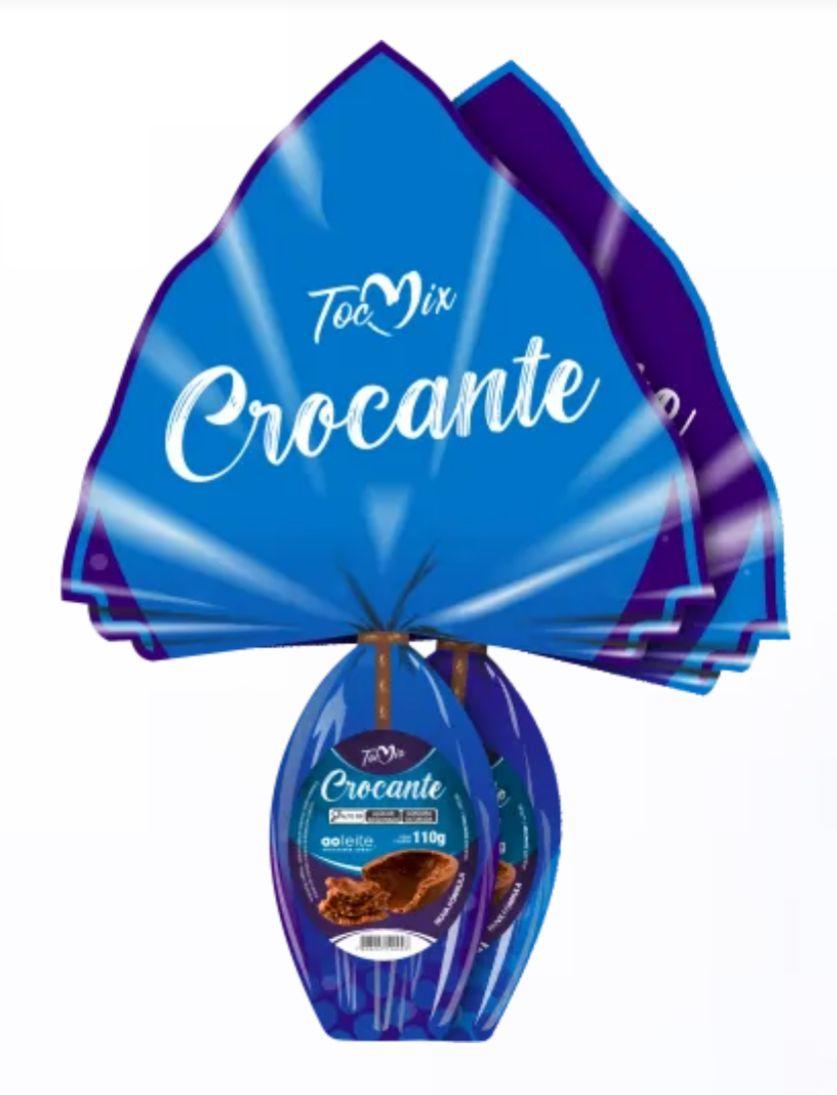 imagem de Ovo Páscoa Toc Mix Crocante Chocolate ao Leite 110g - Cor da Embalagem Sortida