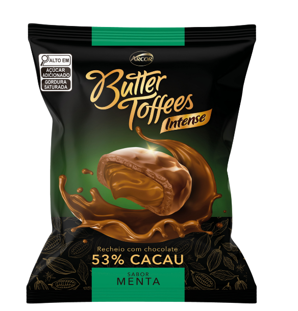 imagem de Bala Arcor Butter Toffees Intense Menta 90g