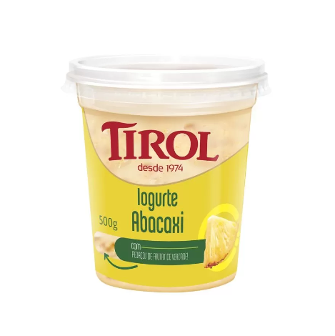 imagem de Iogurte Tirol Pedaços Abacaxi 500g