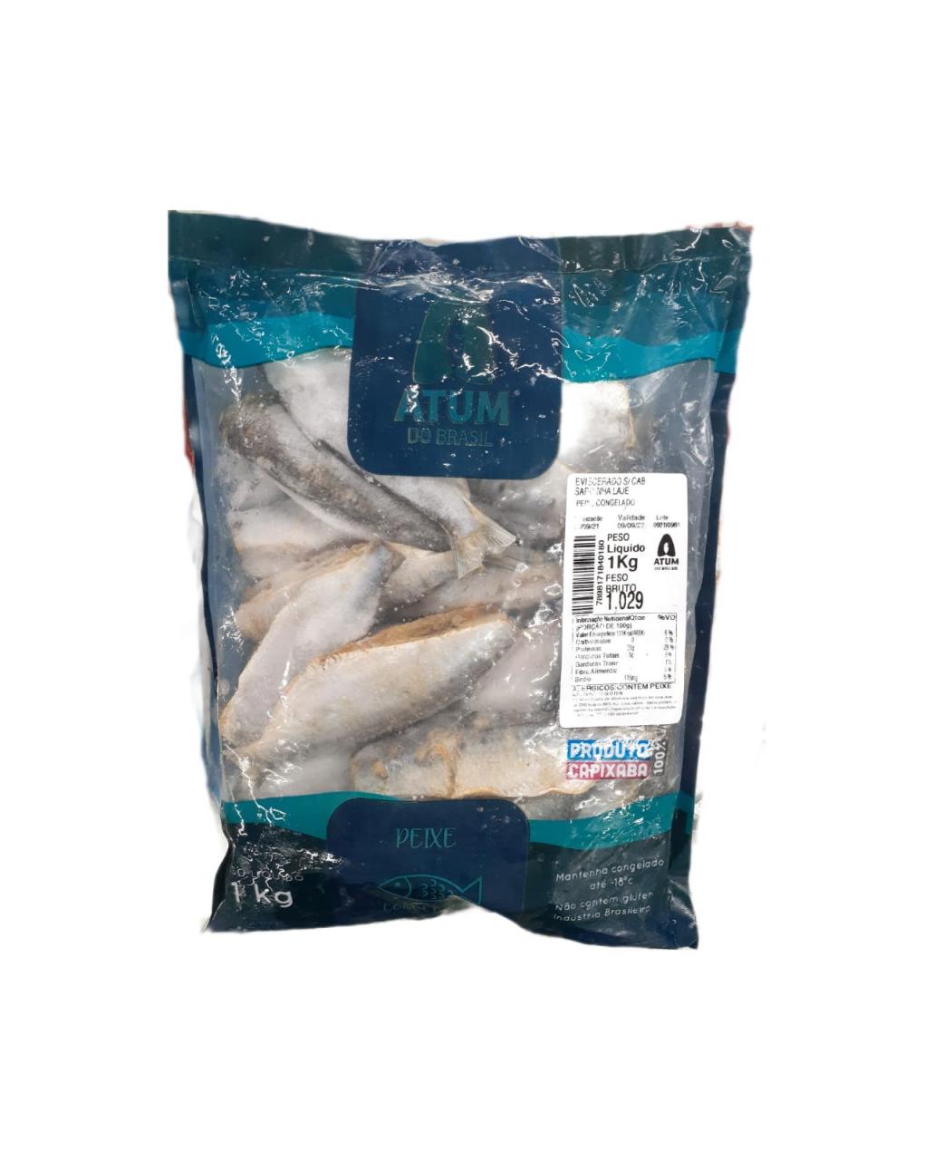 imagem de Peixe Sardinha Eviscerado Atum Brasil 1Kg