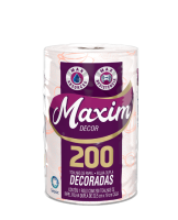 imagem de Toalha de Papel Maxim Decoradas 200 Folhas