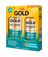 imagem de Kit Niely Gold Shampoo 275ml+ Condicionador 175ml Pós Química
