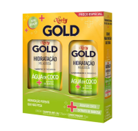 imagem de Kit Niely Gold Shampoo 275ml + Condicionador 175ml Hidratação Milagrosa