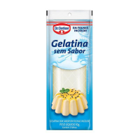 imagem de Gelatina Dr Oetker Folhas Incolor s/ Sabor 10g