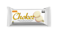 imagem de Biscoito Krokero Choker Cobertura Chocolate Branco 95g