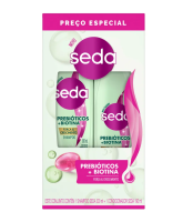 imagem de Kit Seda Shampoo 300ml + Condicionador 190ml Prebióticos Biotina