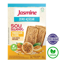 imagem de Biscoito Jasmine Sou Sweet Maracujá Chia 90g