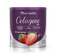 imagem de Colágeno Skin Sanavita Morango c/ Açaí 300g