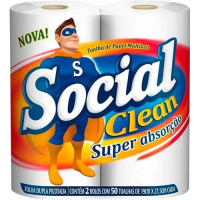 imagem de Toalha Papel Social Clean 100 Folhas