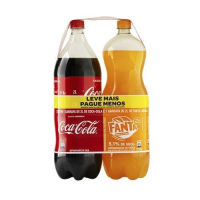 imagem de Combo Coca-Cola + Fanta Laranja 2L