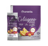 imagem de Colágeno Sanavita Frutas Amarelas 120g