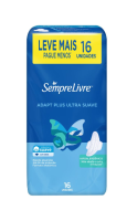 imagem de Absorvente Sempre Livre c/ Abas Adapt Plus Suave 16un