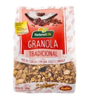 imagem de Granola Natural Life Tradicional c/ Uva, Coco e Linhaça 300g