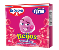 imagem de Gelatina Dr Oetker Fini Beijos Morango 20g