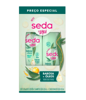 imagem de Kit Seda Shampoo 300ml + Condicionador 190ml Babosa Óleos