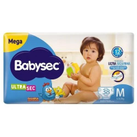 imagem de Fralda Descartável Babysec Mega M c/38